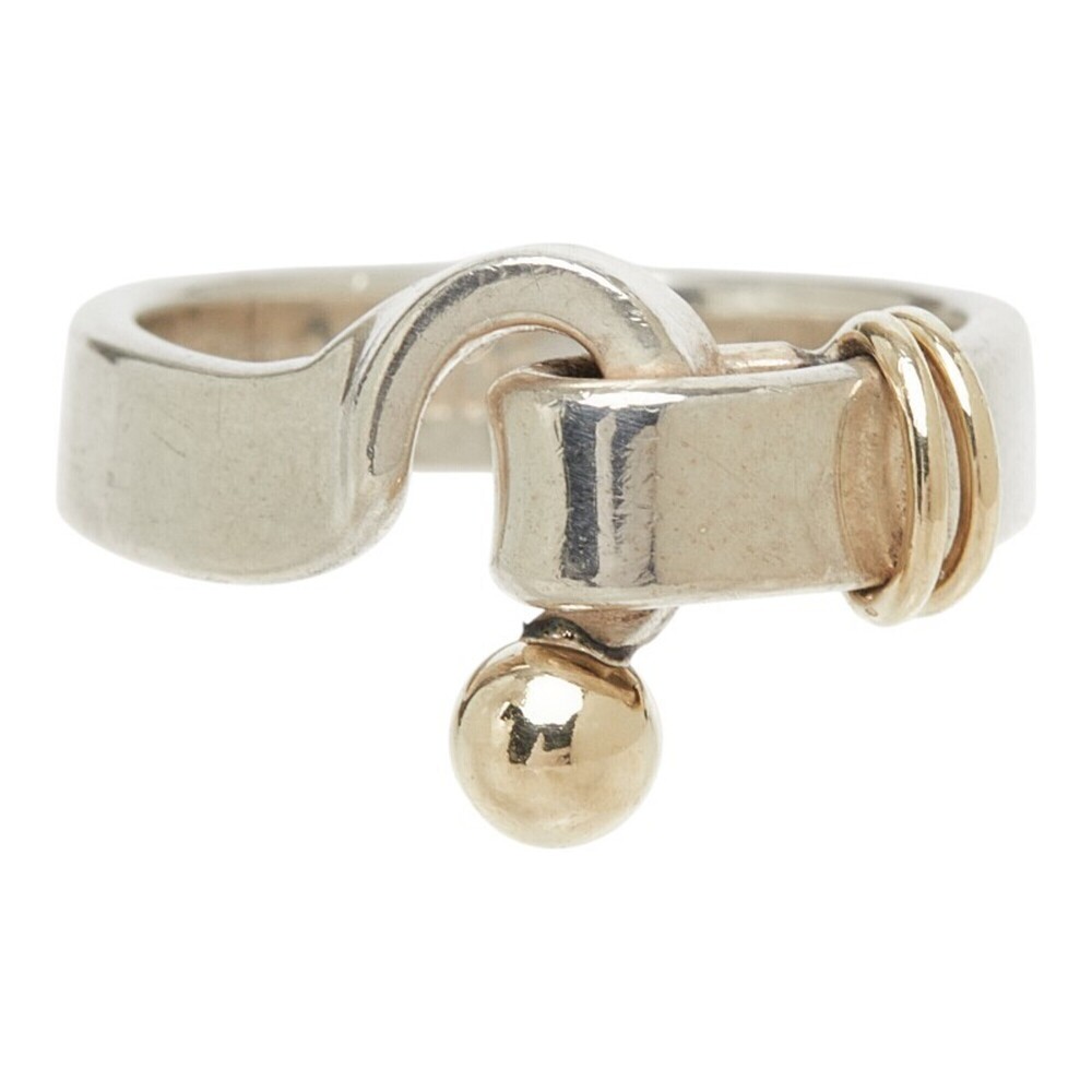 Tiffany & Co. Hook Eye Ring, Silver/Gold, SV925 (Silver), 18K Yellow Gold (75...
